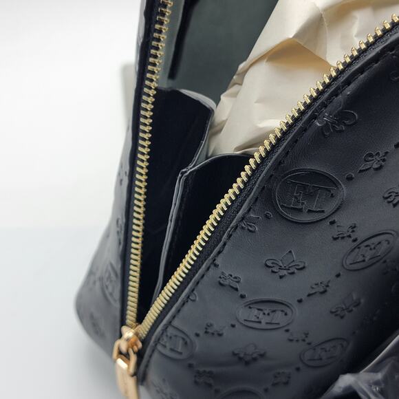 NEW NEW NEW!! Ellen Tracy Black Dome Satchell P29 - Picture 9 of 11